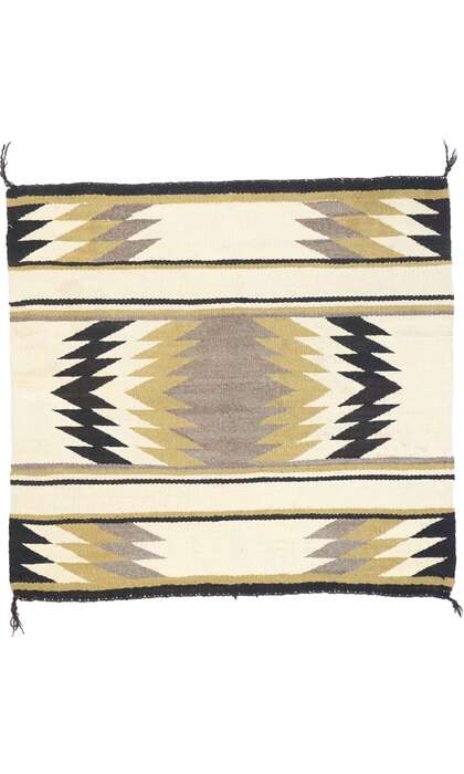 3 x 3 Vintage Navajo Eye Dazzler Rug 77872