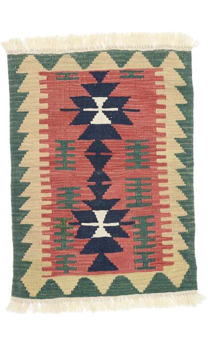 2 x 3 Vintage Persian Shiraz Kilim Rug 77878