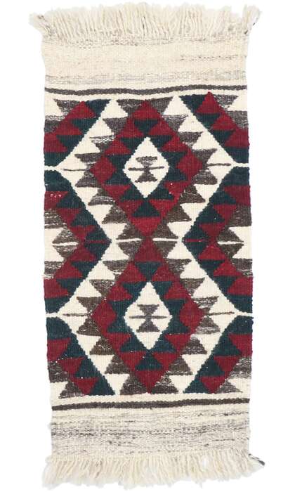 2 x 3 Vintage Persian Shiraz Kilim Rug 77908