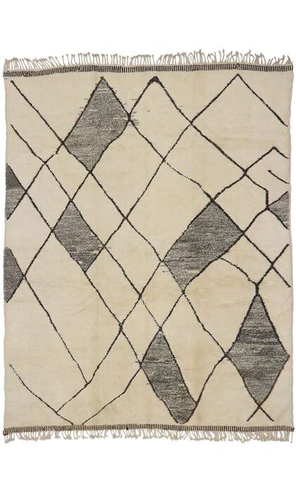 9 x 11 Modern Beni Mrirt Moroccan Rug 21157