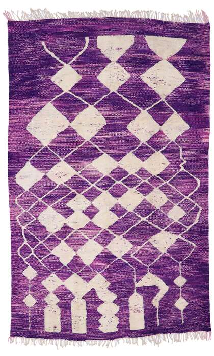 9 x 14 Purple Moroccan High-Low Rug 21164