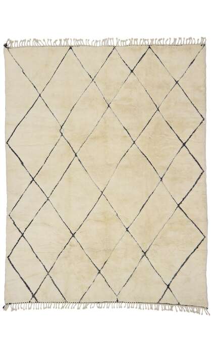 9 x 12 Modern Beni Mrirt Moroccan Rug 21175