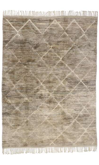 9 x 12 Modern Brown Beni Mrirt Moroccan Rug 21182