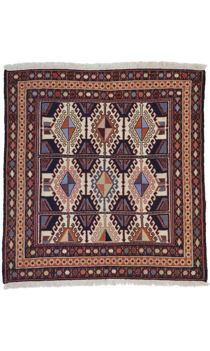 3 x 3 Vintage Persian Shiraz Kilim Rug 78039