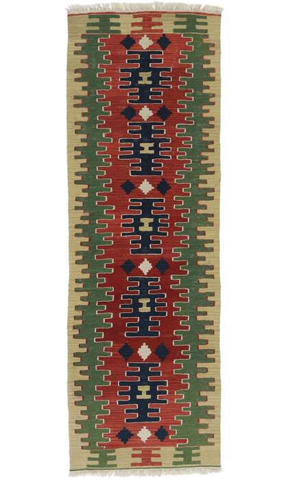 3 x 8 Vintage Persian Shiraz Kilim Runner 78051