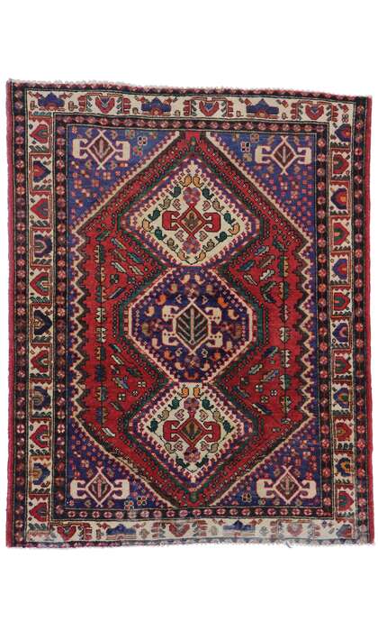 5 x 7 Vintage Persian Viss Rug 78086