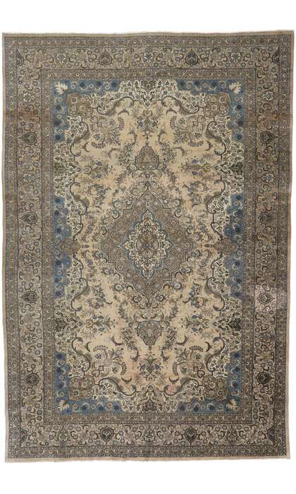 12 x 19 Antique Persian Tabriz Rug 78090