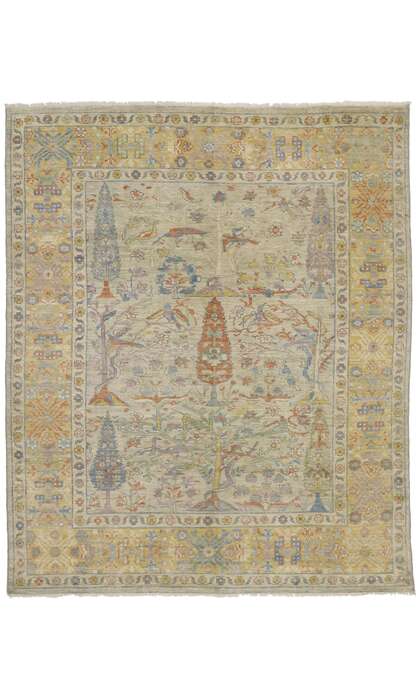 8 x 10 Contemporary Oushak Rug 80677