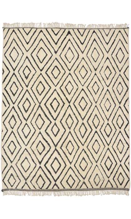 10 x 13 Modern Beni Mrirt Moroccan Rug 21158