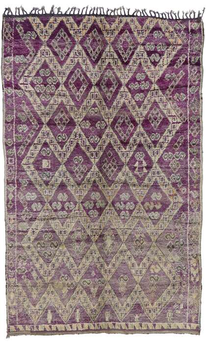 7 x 11 Vintage Moroccan Rug 21203