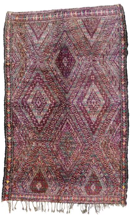 7 x 11 Vintage Purple Moroccan Rug 21222