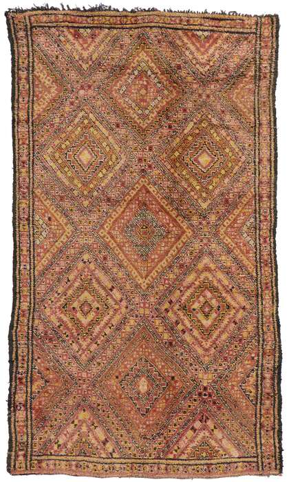 7 x 12 Vintage Berber Beni M'Guild Moroccan Rug 21277