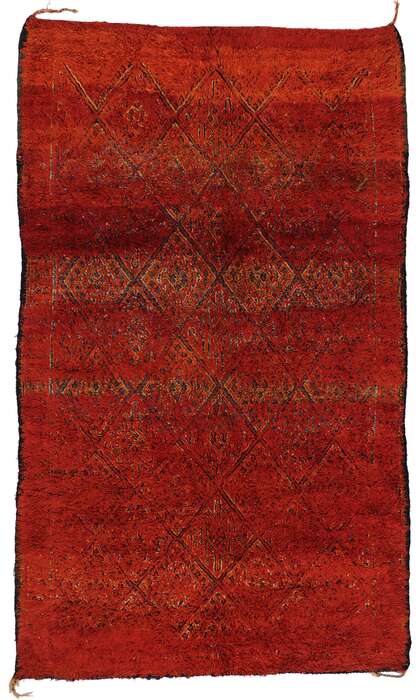 7 x 12 Vintage Red Moroccan Rug 21333