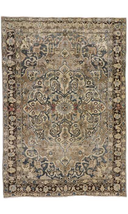 8 x 12 Antique Persian Heriz Rug 60935