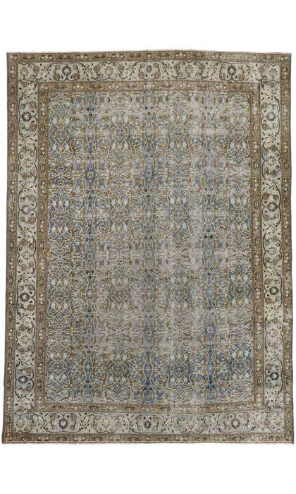 9 x 12 Antique Persian Mashhad Rug 60940