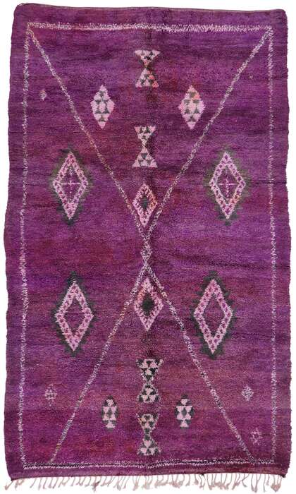 6 x 10 Vintage Purple Moroccan Rug 21223