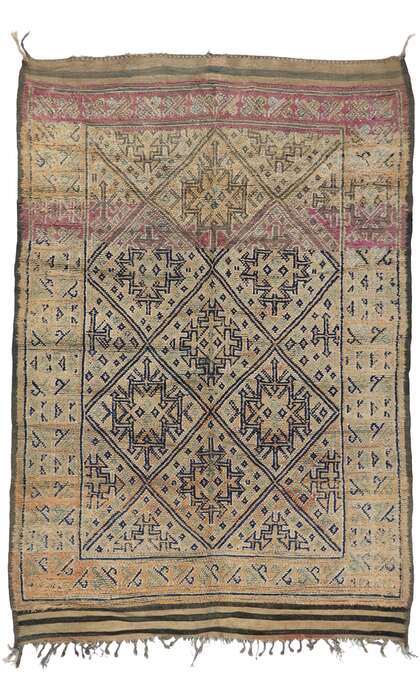 6 x 8 Vintage Moroccan Rug 21289