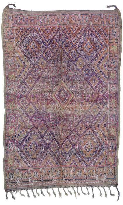 7 x 10 Vintage Beni MGuild Moroccan Rug 21419