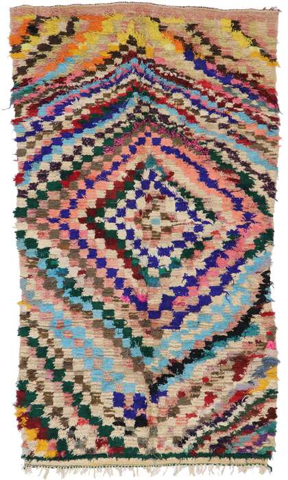 5 x 9 Vintage Moroccan Azilal Rug 21434