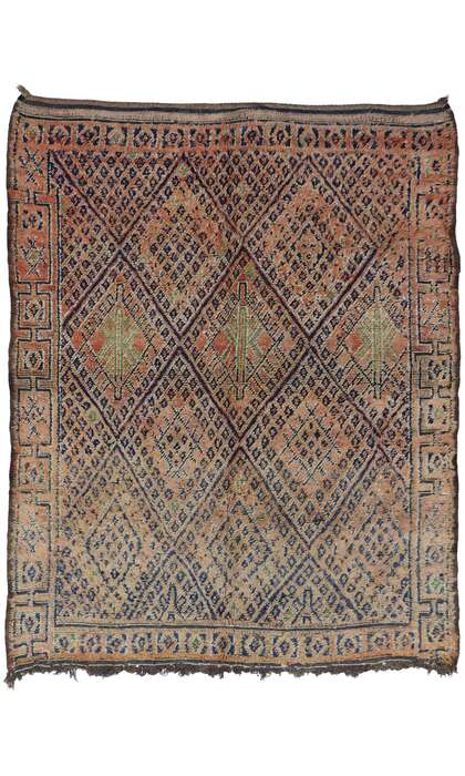 7 x 8 Vintage Moroccan Rug 21499