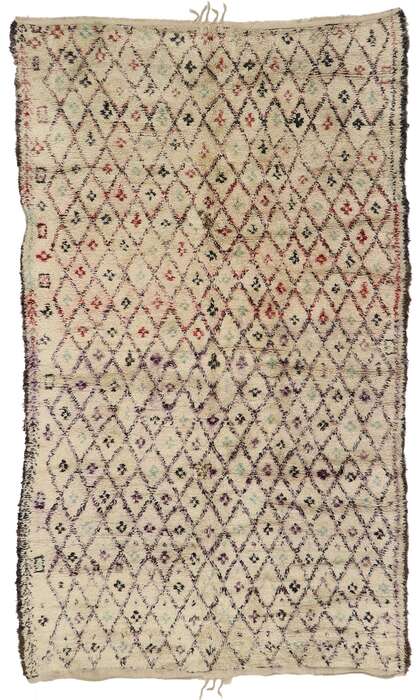 7 x 11 Vintage Beni Ourain Moroccan Rug 21513