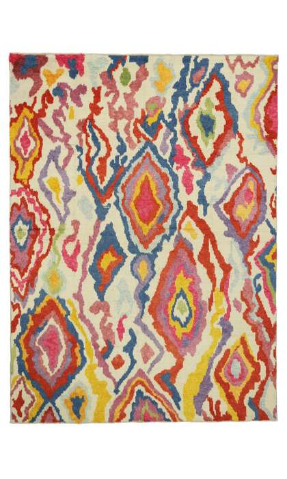 9 x 13 Colorful Turkish Tulu Rug 51863