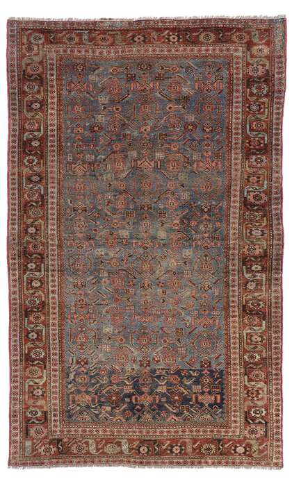 4 x 7 Antique Persian Bijar Rug 60926