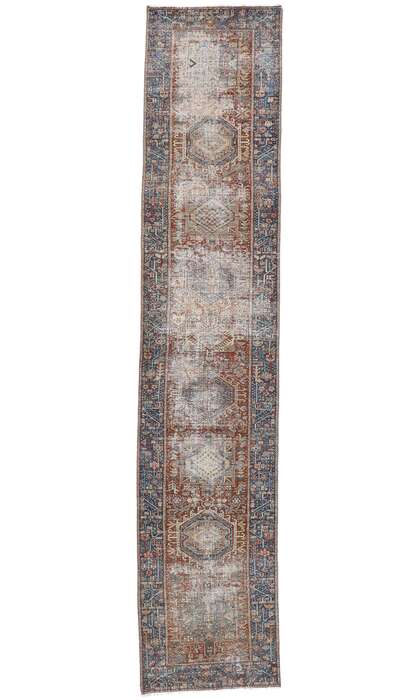 3 x 14 Antique Persian Heriz Rug 60933