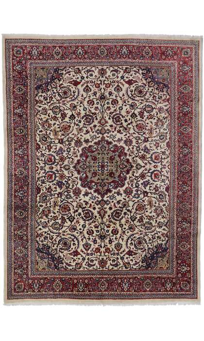 9 x 12 Antique Persian Mahal Rug 77675