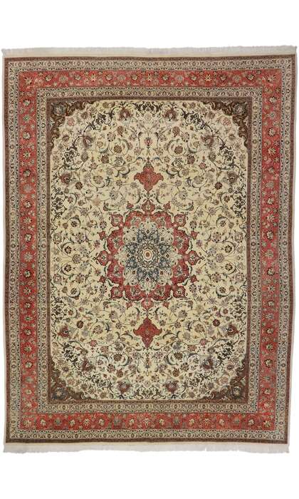 10 x 13 Antique Persian Tabriz Rug 77750