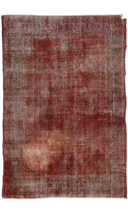 7 x 10 Vintage Turkish Sivas Overdyed Rug 78113