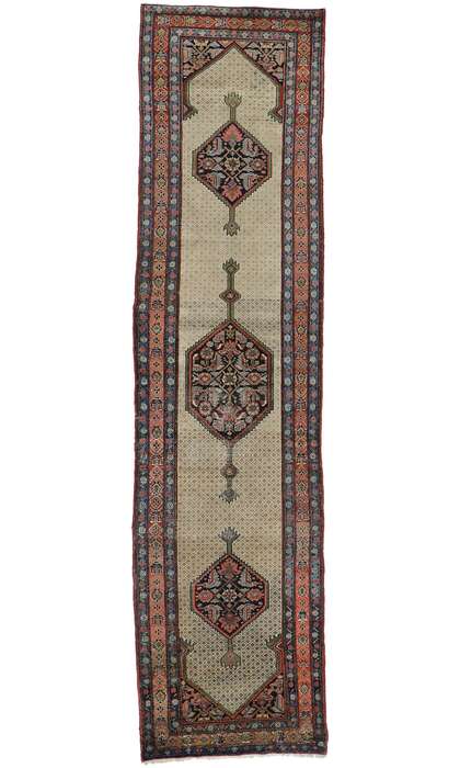 4 x 14 Antique Persian Malayer Runner 78119