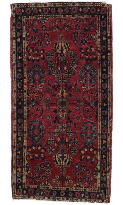 2 x 4 Antique Persian Sarouk Rug 78122