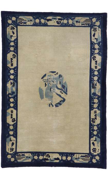 5 x 8 Vintage Chinese Peking Pictorial Rug 78124