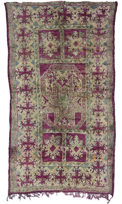 7 x 13 Vintage Moroccan Rug 21480