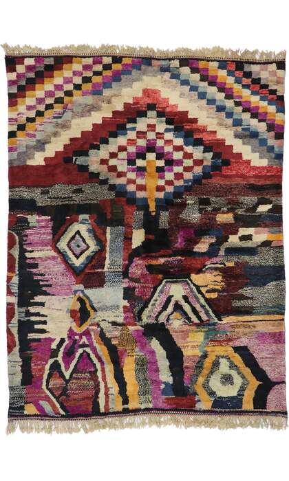 9 x 11 Modern Beni Mrirt Moroccan Rug 21647