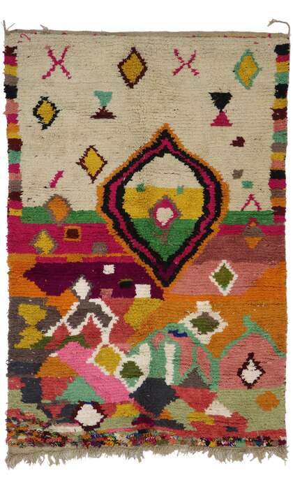 5 x 8 Vintage Moroccan Rug 21653