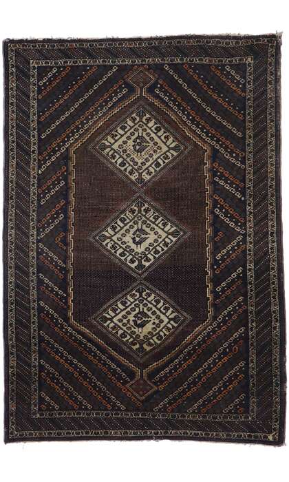 4 x 6 Antique Persian Afshar Rug 21687