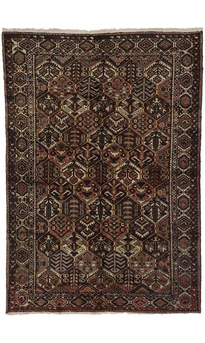 6 x 10 Antique Persian Bakhtiari Rug 21689