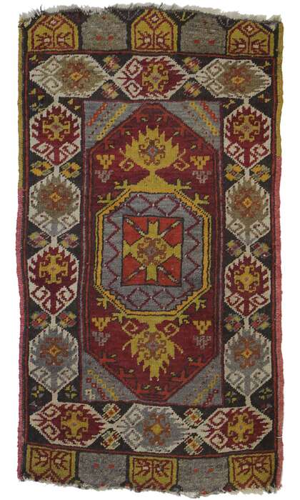 2 x 3 Antique Turkish Oushak Rug 21693