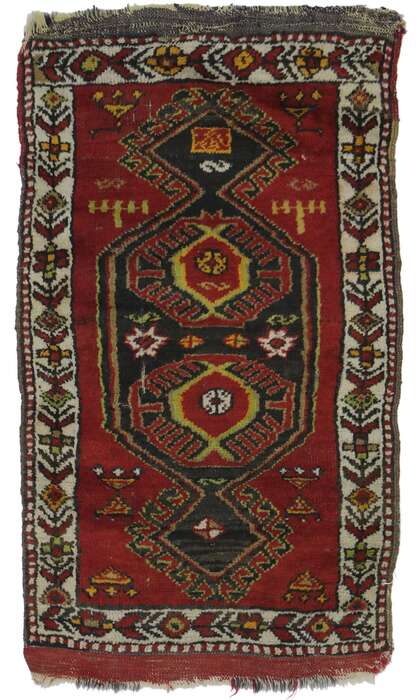 2 x 3 Antique Turkish Oushak Rug 21694