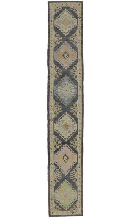 3 x 18 Contemporary Turkish Oushak Runner 53586