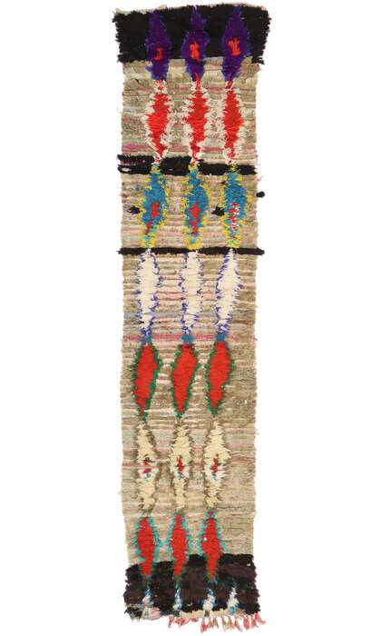 2 x 10 Vintage Moroccan Boucherouite Runner 21550