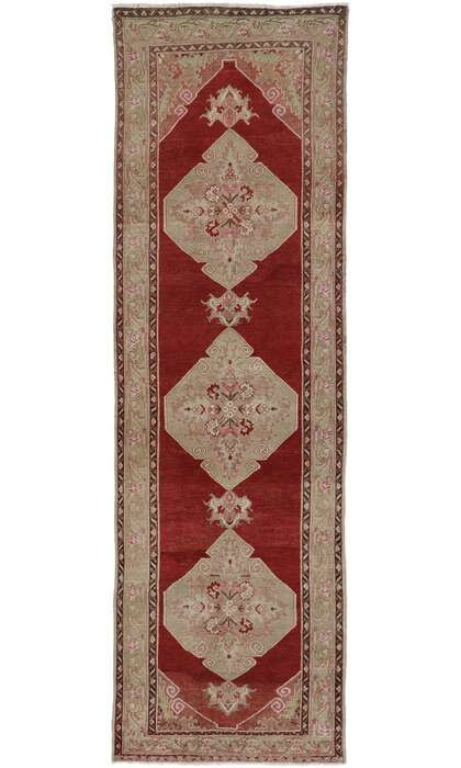 3 x 11 Vintage Turkish Oushak Rug 53614