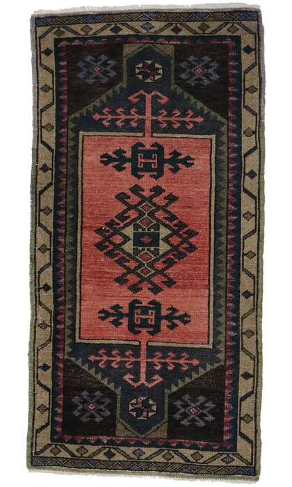 2 x 4 Vintage Turkish Oushak Rug 53648