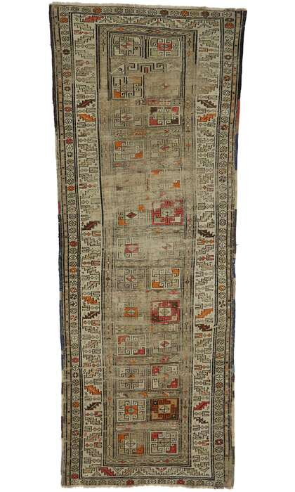 3 x 8 Antique Caucasian Shirvan Rug 53652