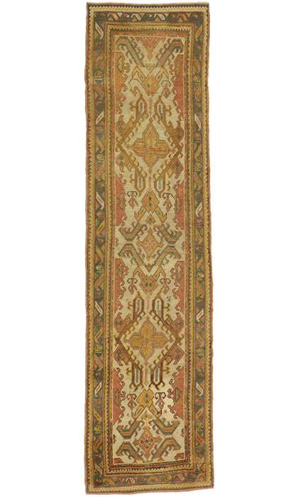 3 x 11 Antique Turkish Oushak Runner 53669