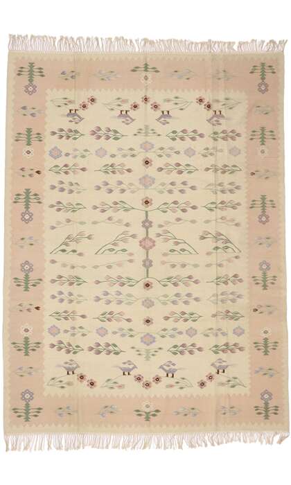 9 x 12 Vintage Romanian Kilim Rug 77965