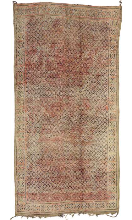 7 x 14 Vintage Moroccan Rug 21438