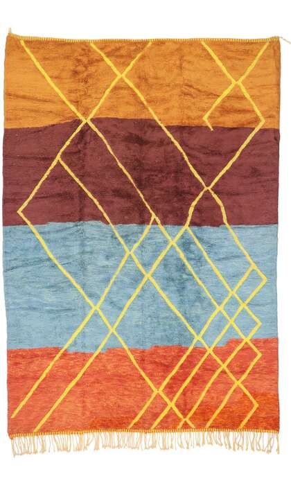 8 x 12 Modern Beni Mrirt Moroccan Rug 21663